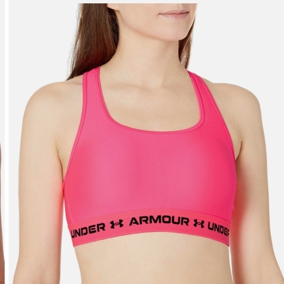 NWT Under Armour® Mid Crossback Sports Bra - Picture 3 of 10